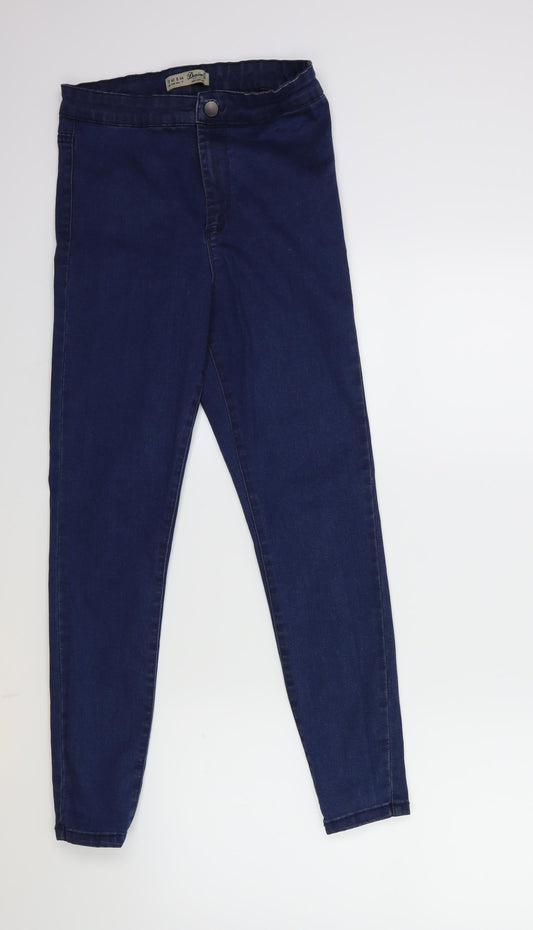 Denim & Co. Womens Blue  Denim Skinny Jeans Size 12 L27 in