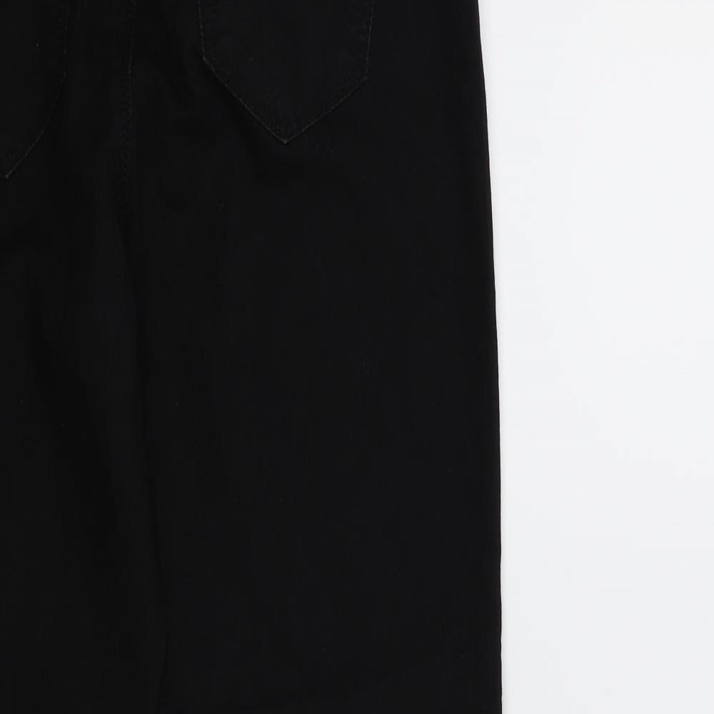 Denim & Co. Womens Black  Denim Skinny Jeans Size 14 L27 in
