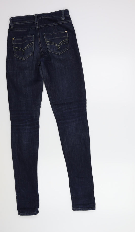 Denim & Co. Womens Blue  Denim Skinny Jeans Size 6 L31 in