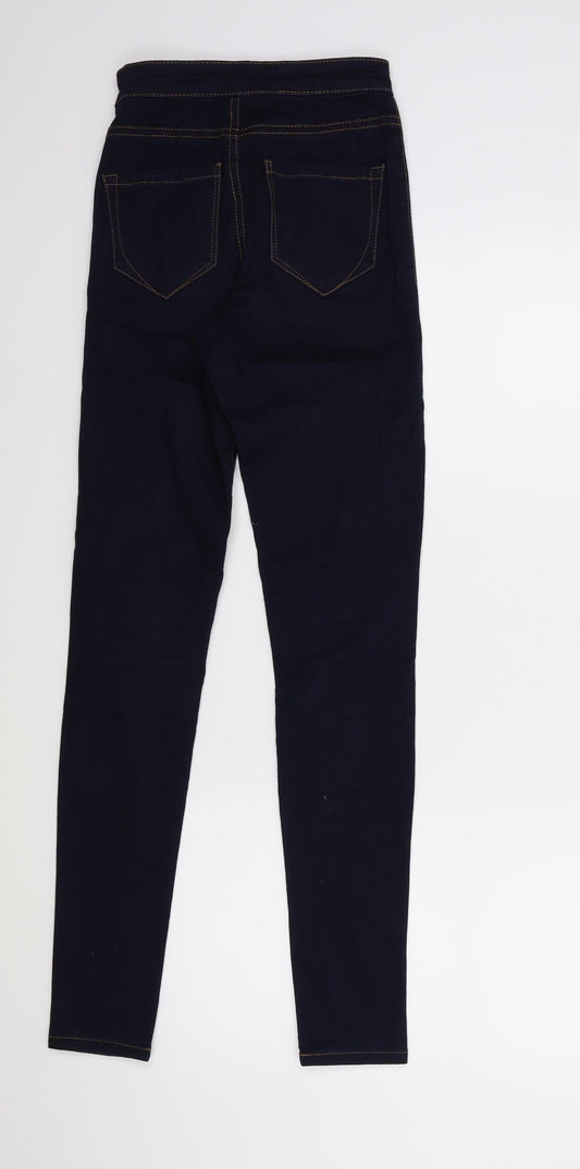Denim & Co. Womens Blue  Denim Skinny Jeans Size 6 L29 in