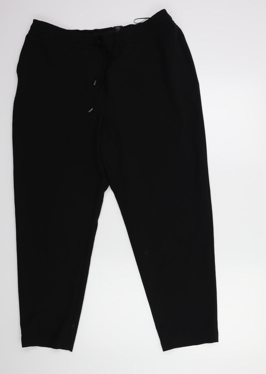 NEXT Womens Black   Trousers  Size 12 L27 in