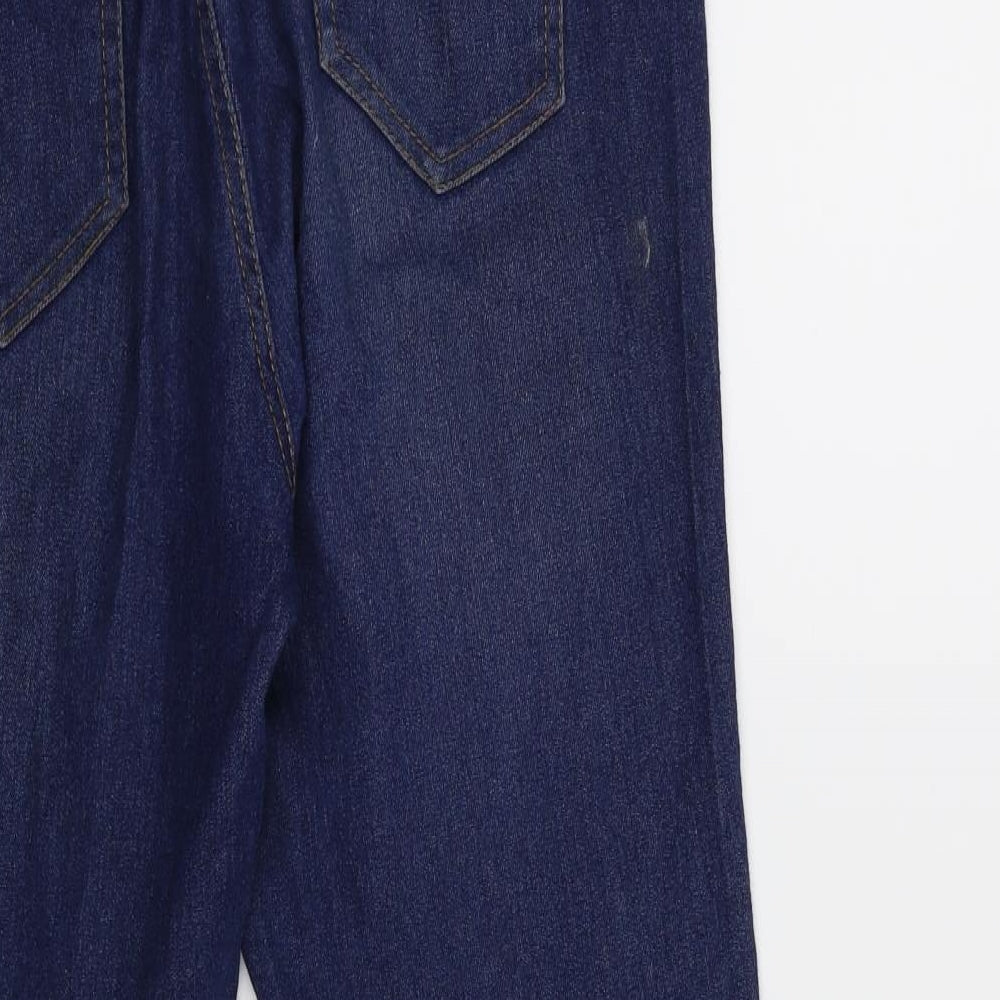 Preworn Womens Blue  Denim Straight Jeans Size 10 L25 in