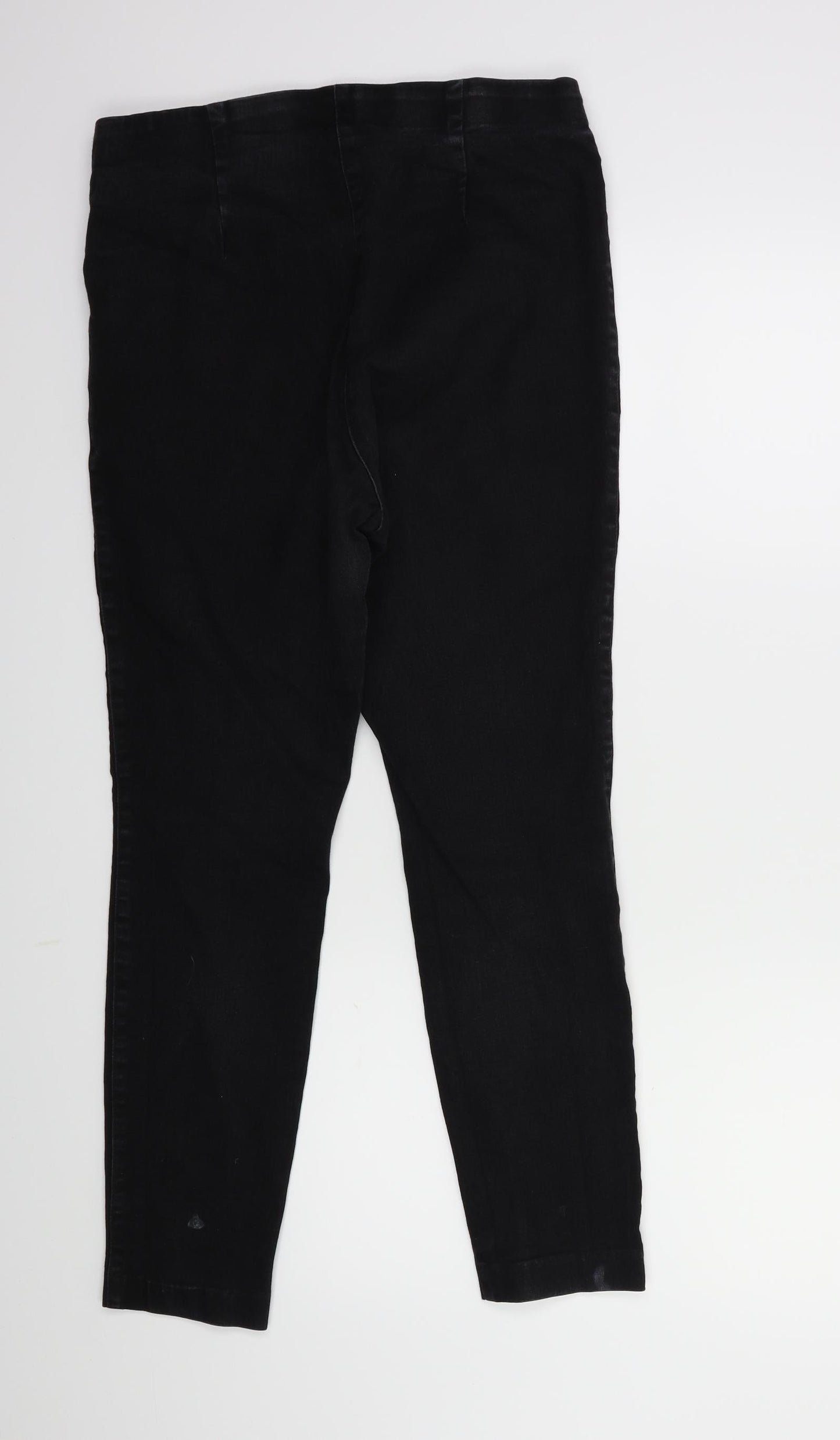 H&M Womens Black  Denim Skinny Jeans Size 14 L26 in