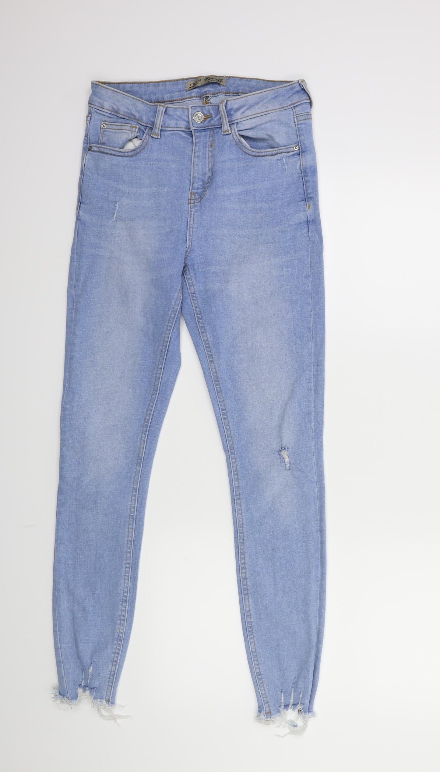 Denim & Co. Womens Blue  Denim Skinny Jeans Size 8 L27 in