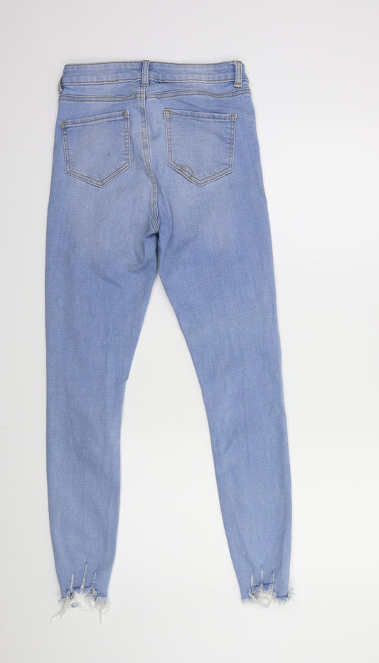Denim & Co. Womens Blue  Denim Skinny Jeans Size 8 L27 in