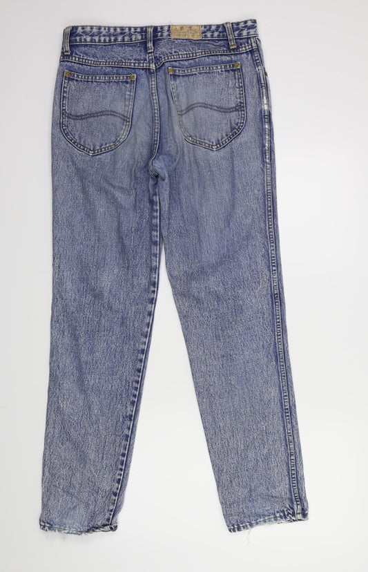 Preworn Womens Blue  Denim Straight Jeans Size 32 in L30 in
