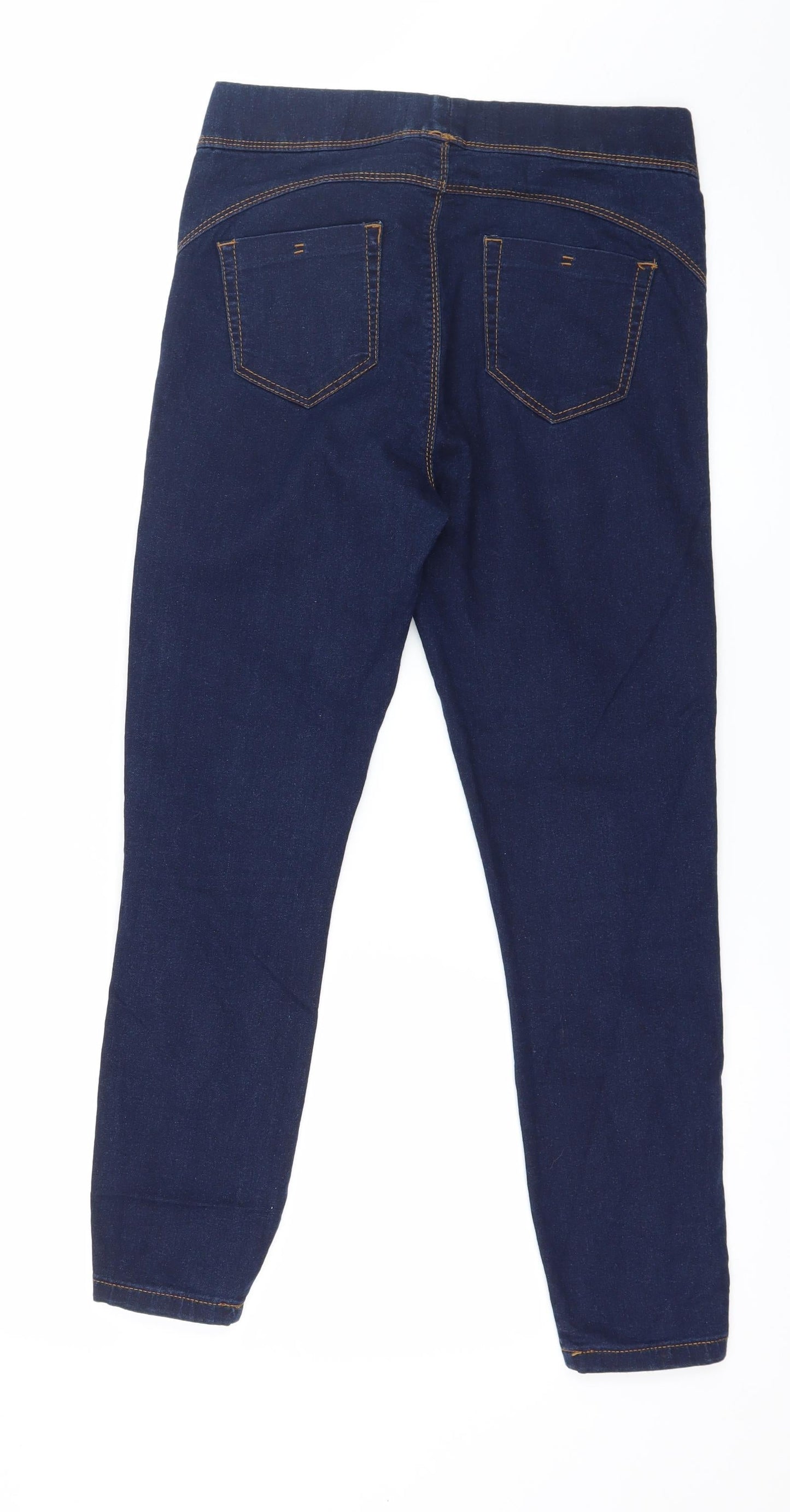 Denim & Co. Womens Blue  Denim Jegging Jeans Size 10 L25 in