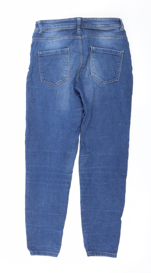Denim & Co. Womens Blue  Denim Skinny Jeans Size 10 L25 in