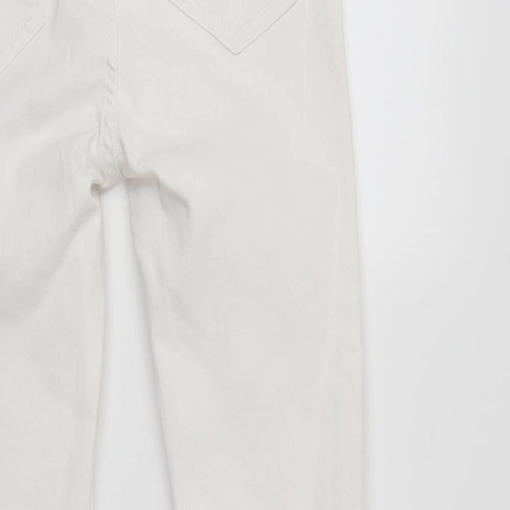New Look Womens White  Denim Skinny Jeans Size 10 L23 in