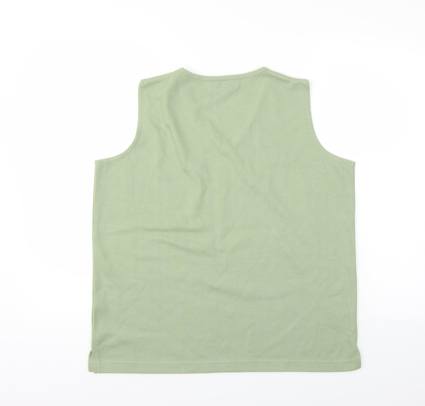 Bonmarché Womens Green Floral  Basic T-Shirt Size M