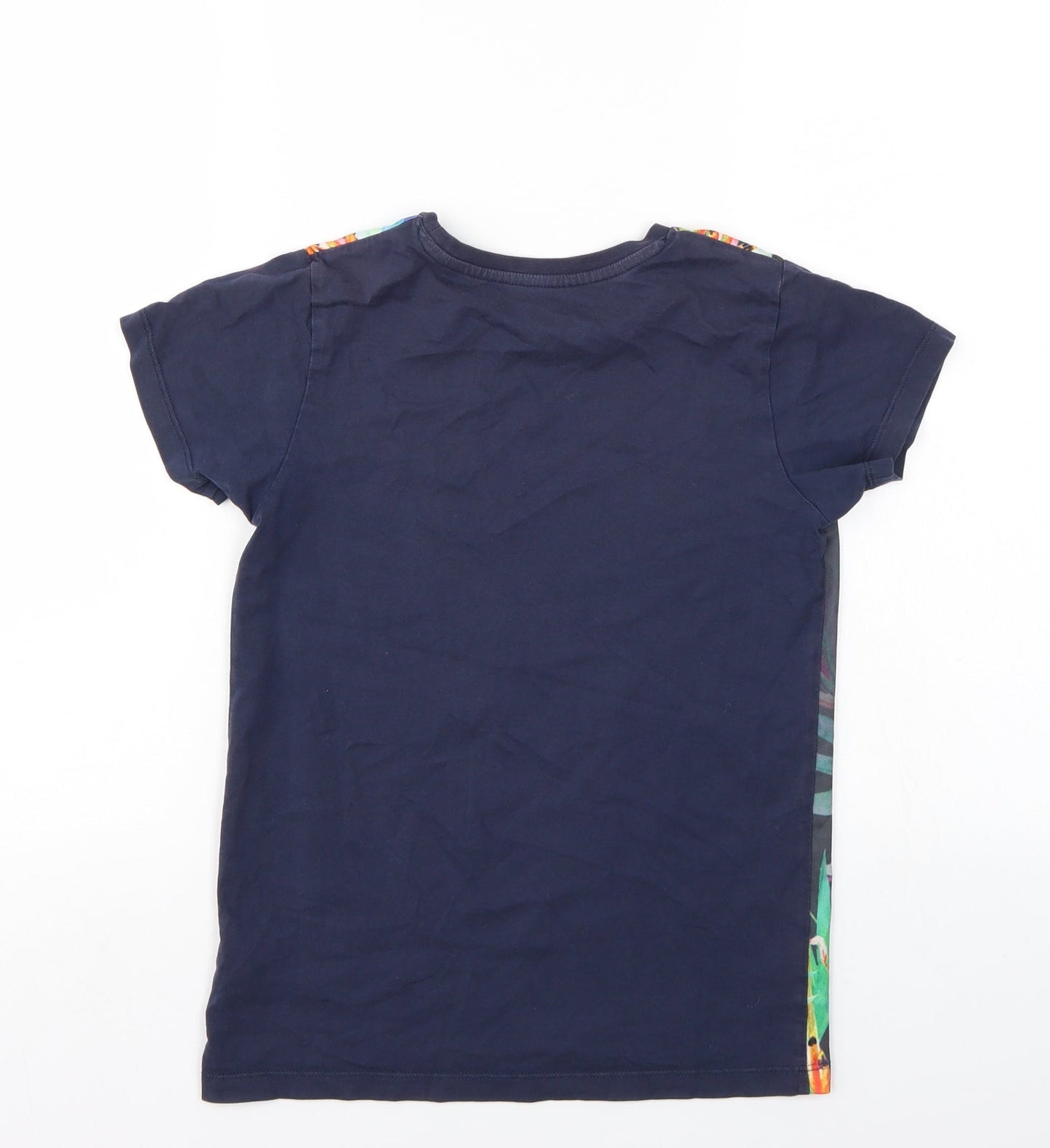 Boys Boys Multicoloured Floral  Basic T-Shirt Size 10 Years
