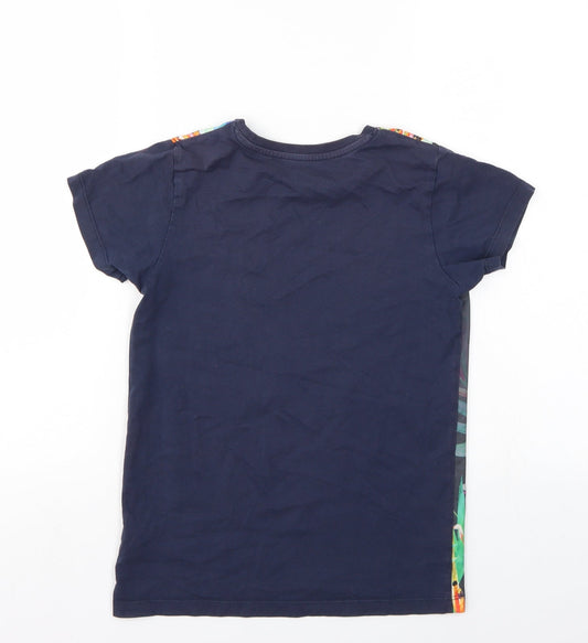 Boys Boys Multicoloured Floral  Basic T-Shirt Size 10 Years