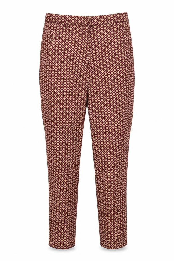 H&M Womens Multicoloured Geometric  Trousers  Size 6 L28 in