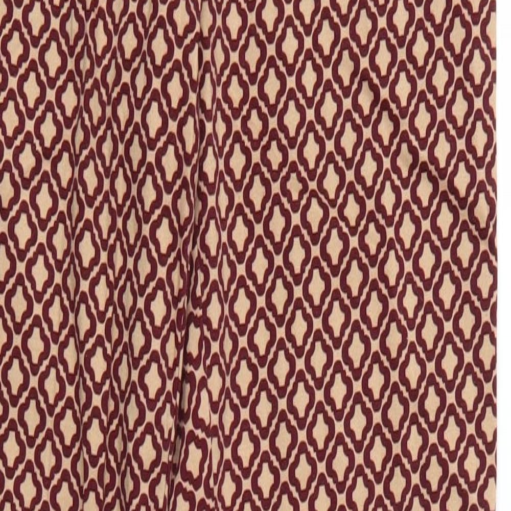 H&M Womens Multicoloured Geometric  Trousers  Size 6 L28 in
