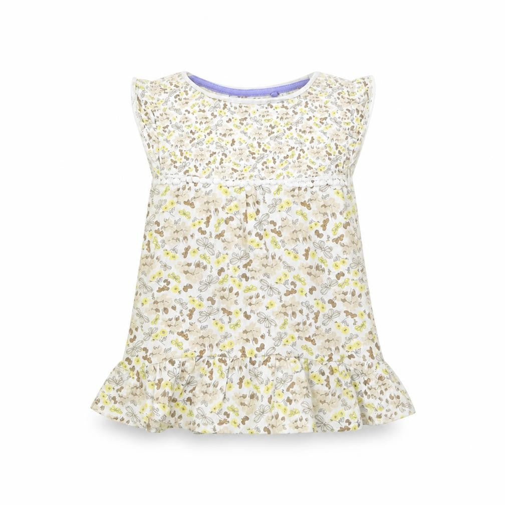 Tu Girls White Floral  Fit & Flare  Size 3 Years