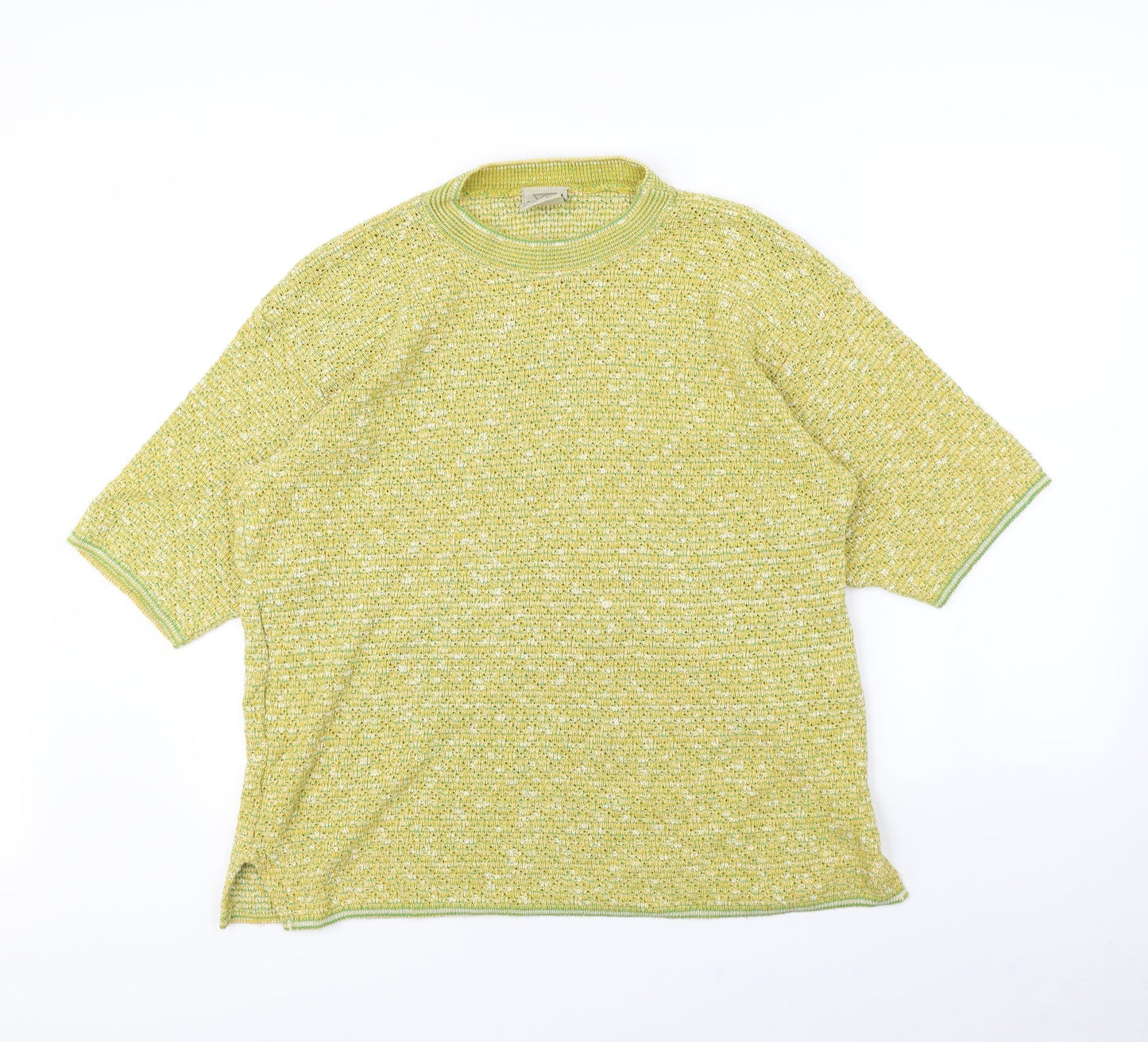 Cotton Works Womens Yellow   Pullover Jumper Size S