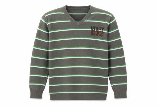 Cedar Wood State Mens Brown Striped  Pullover Jumper Size M