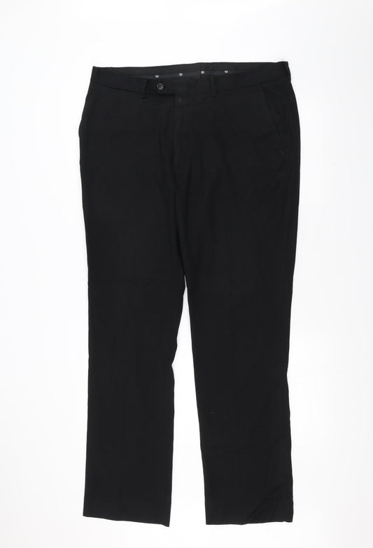 Preworn Womens Black   Trousers  Size 38 L30 in