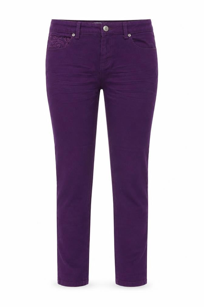 Cherokee Womens Purple   Straight Jeans Size 10 L24 in