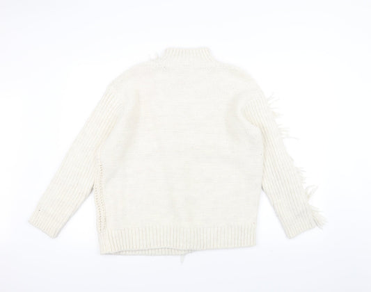 Marks and Spencer Womens White  Knit Pullover Jumper Size M