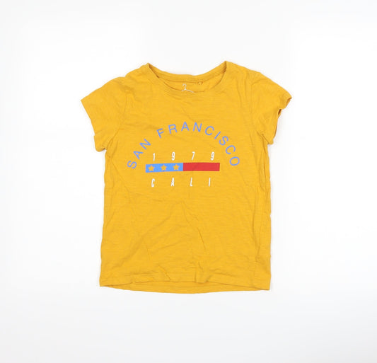NEXT Boys Yellow   Basic T-Shirt Size 9 Years  - San Francisco