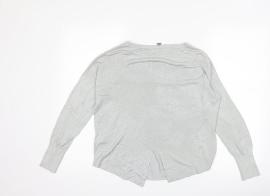 Oasis Womens Grey   Pullover Jumper Size S