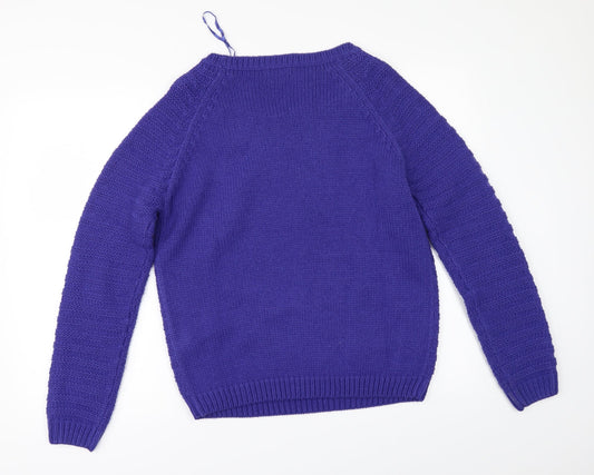 South Womens Purple   Pullover Jumper Size 14