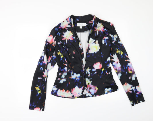 Paper Dolls Womens Black Floral  Jacket  Size 8