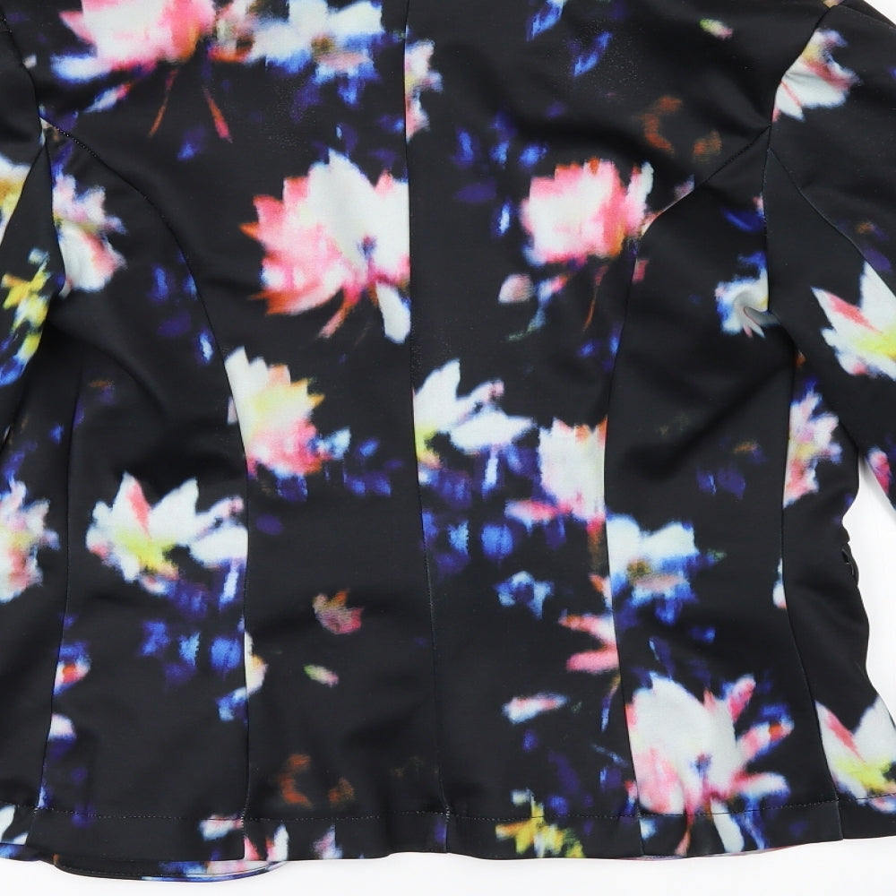 Paper Dolls Womens Black Floral  Jacket  Size 8