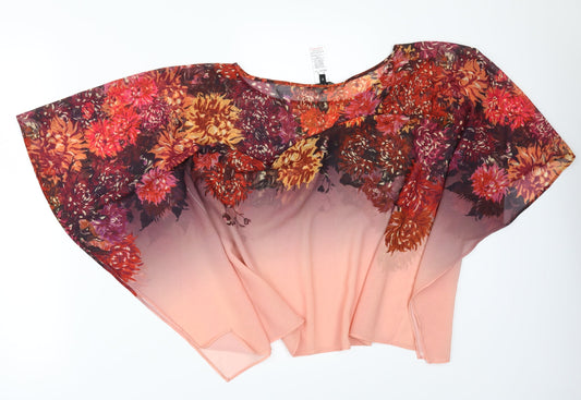 NEXT Womens Orange Floral  Tunic Blouse Size 10