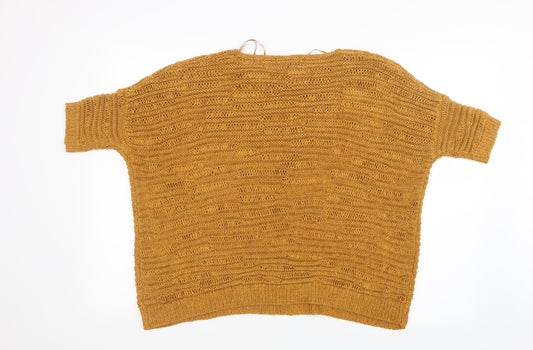 New Look Womens Yellow   Pullover Jumper Size S