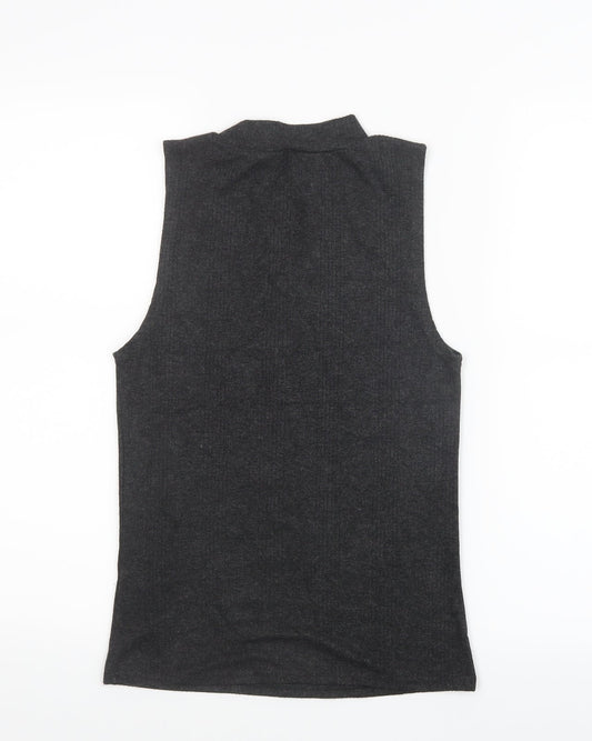 New Look Womens Grey   Basic T-Shirt Size 10