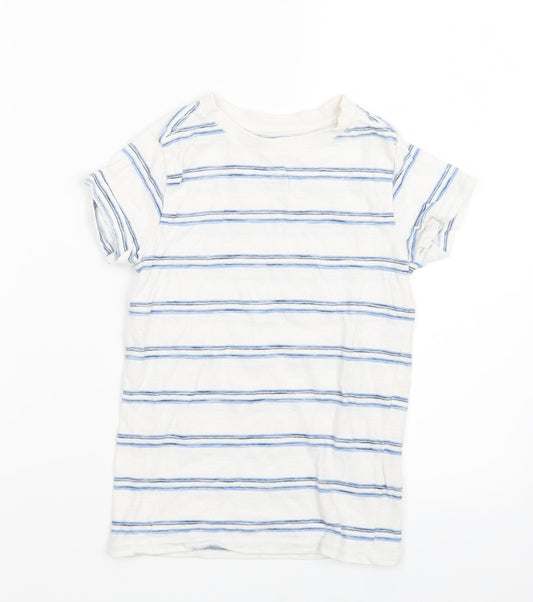 NEXT Boys Blue Striped  Basic T-Shirt Size 5 Years