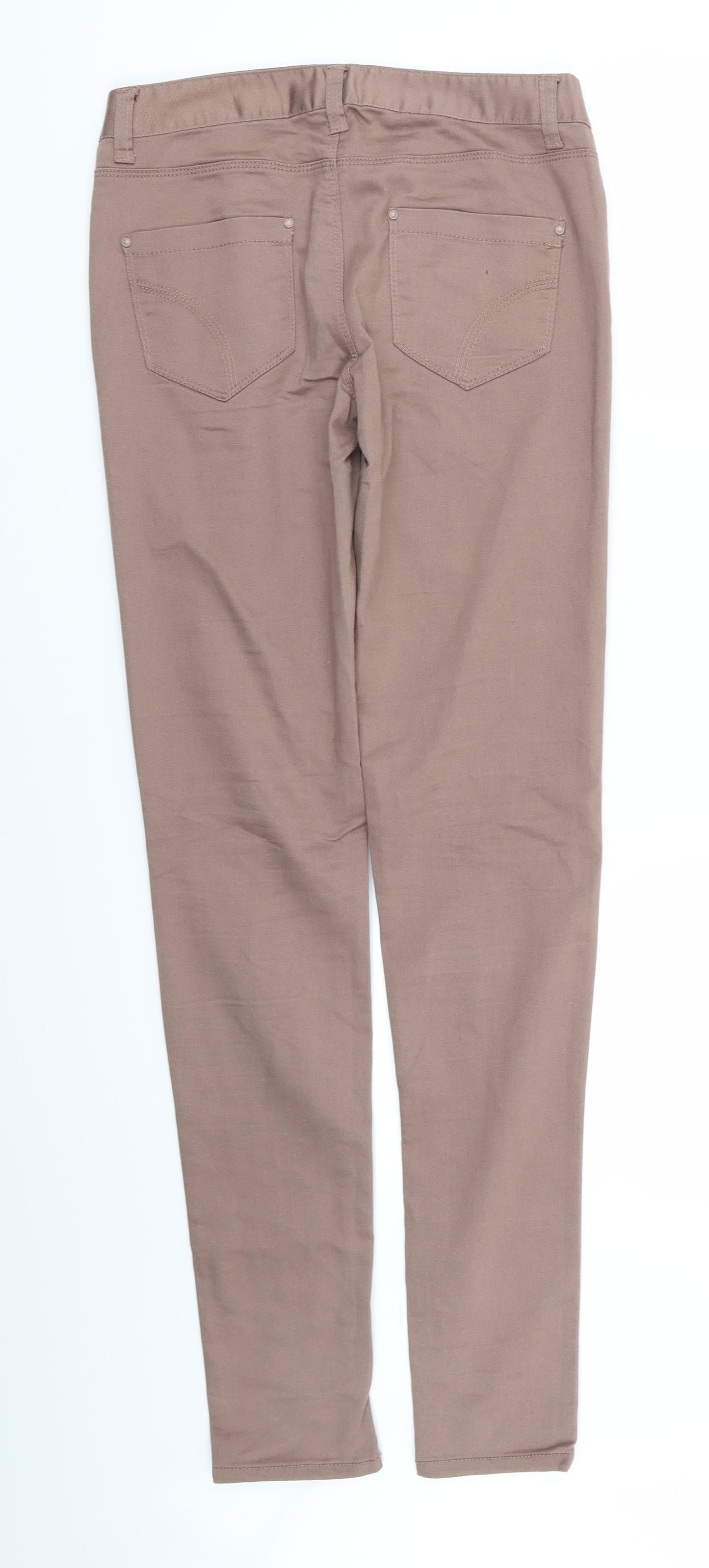 DENIM AND CO Womens Pink   Skinny Jeans Size 8 L31 in