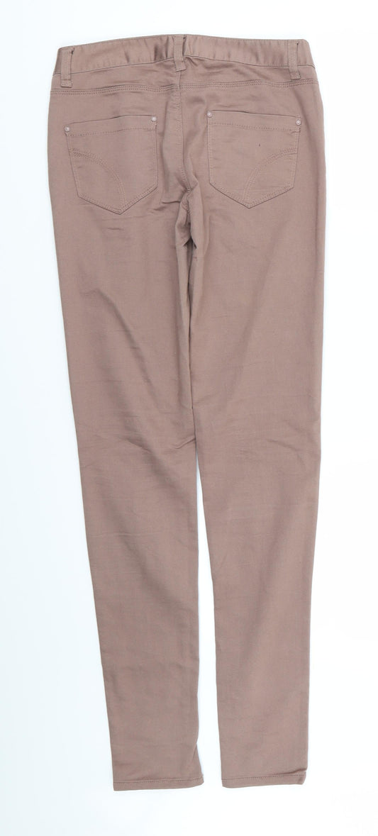 DENIM AND CO Womens Pink   Skinny Jeans Size 8 L31 in