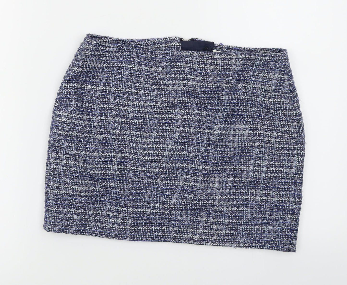 de.corp Womens Blue   A-Line Skirt Size 8