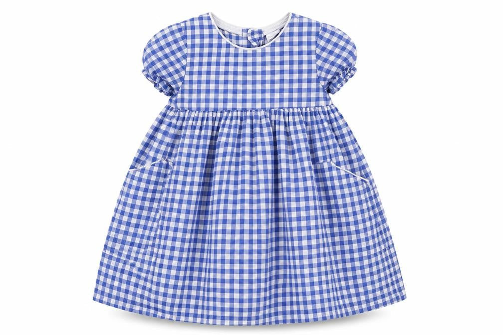 Next  Girls Blue Check  A-Line  Size 2 Years