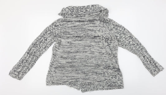 Pure & Natural  Womens Grey   Cardigan Jumper Size 16