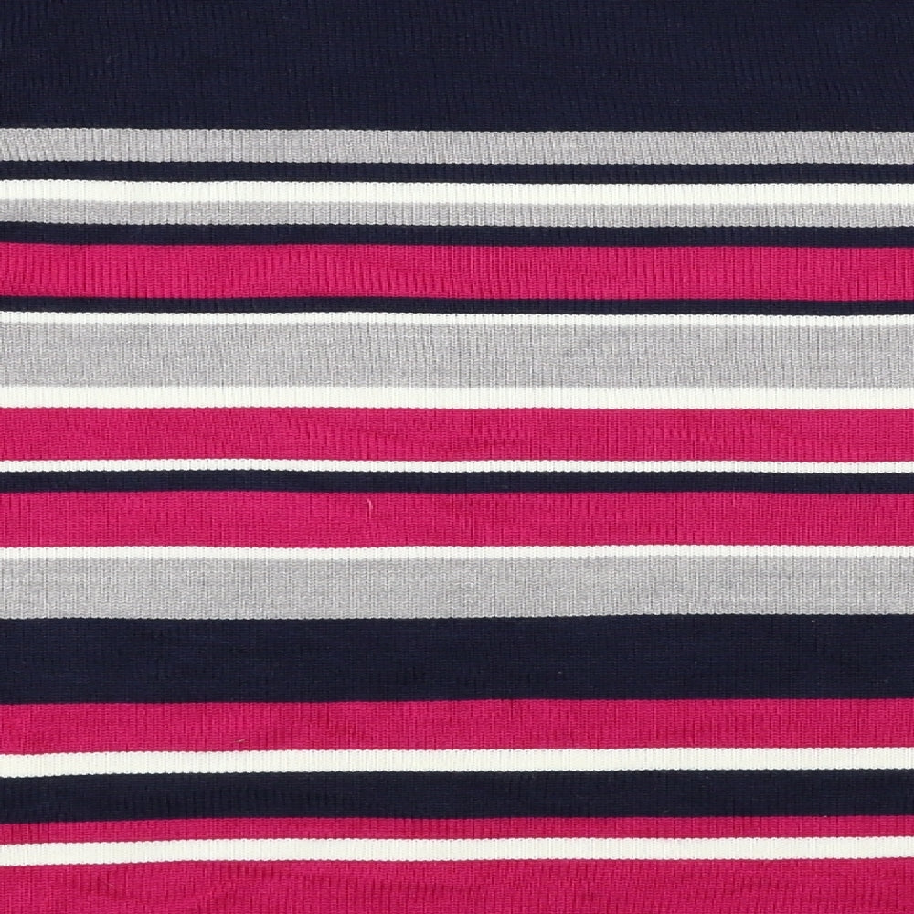 bm collection  Womens Blue Striped  Pullover Jumper Size S