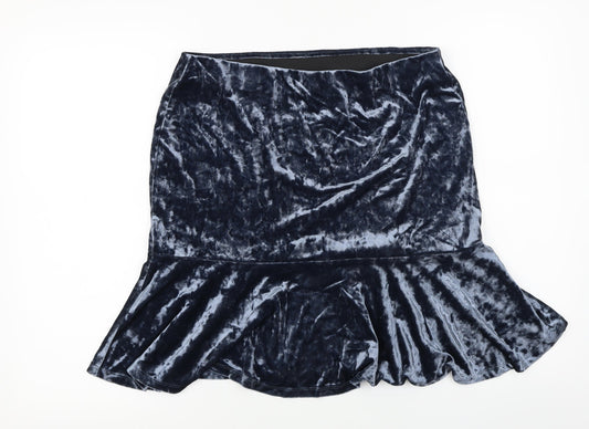 Yessica  Womens Blue   A-Line Skirt Size M