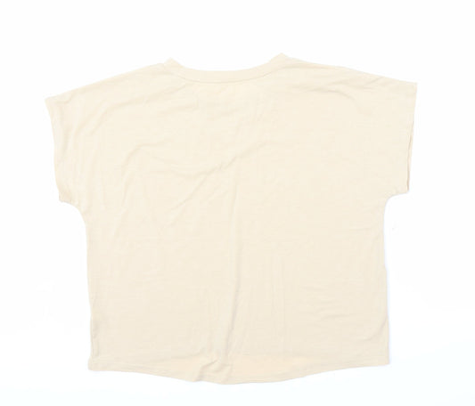 Preworn Womens Beige   Basic Blouse Size L