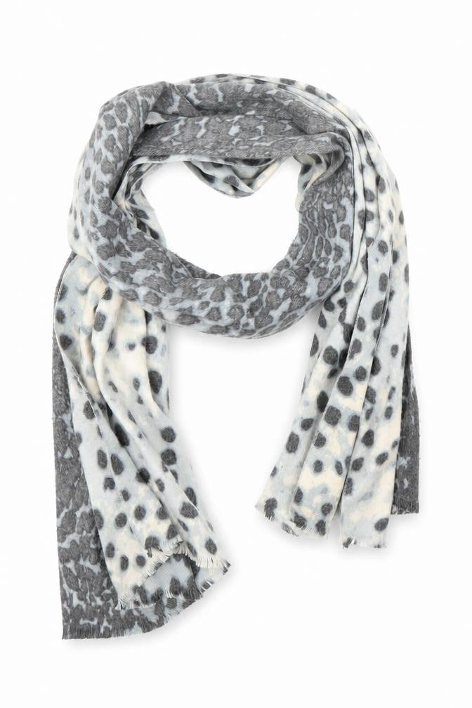 Preworn Womens Grey Animal Print Shawl/Wrap