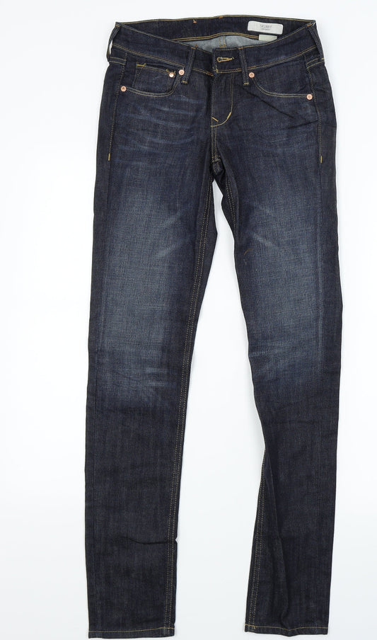 H&M Womens Blue  Denim Skinny Jeans Size 25 in L32 in