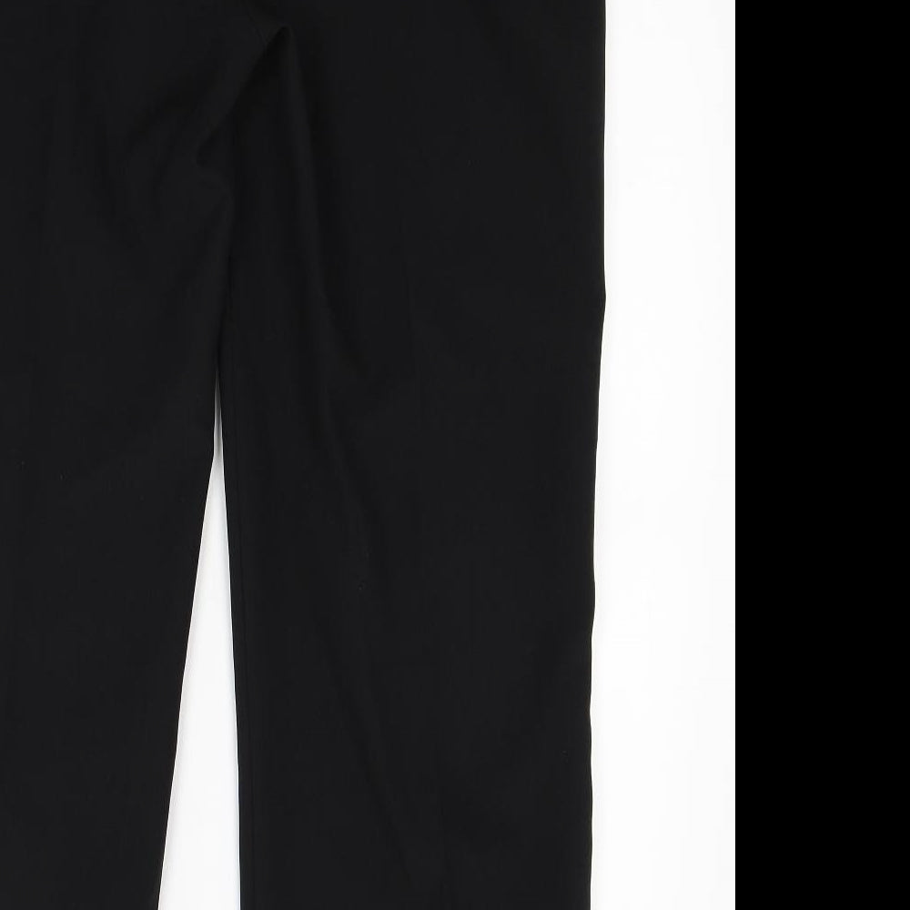 Peacocks Womens Black   Trousers  Size 16 L26 in