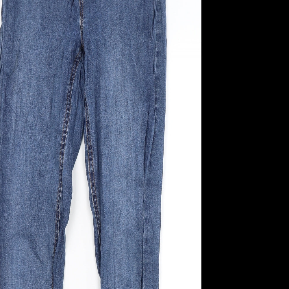 Top shop Womens Blue  Denim Skinny Jeans Size M L27.5 in