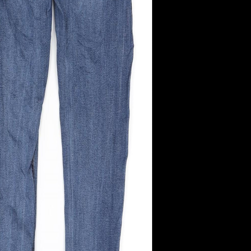 Top shop Womens Blue  Denim Skinny Jeans Size M L27.5 in