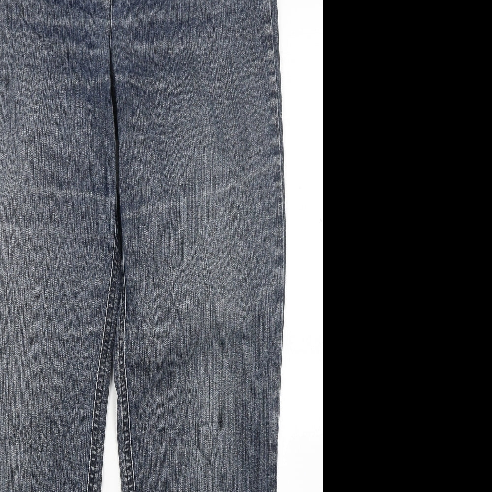 ZERRES Womens Blue  Denim Straight Jeans Size 12 L28 in