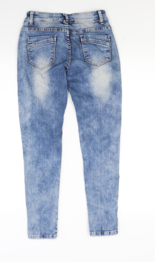 Miss Rj Womens Blue  Denim Skinny Jeans Size 8 L24 in