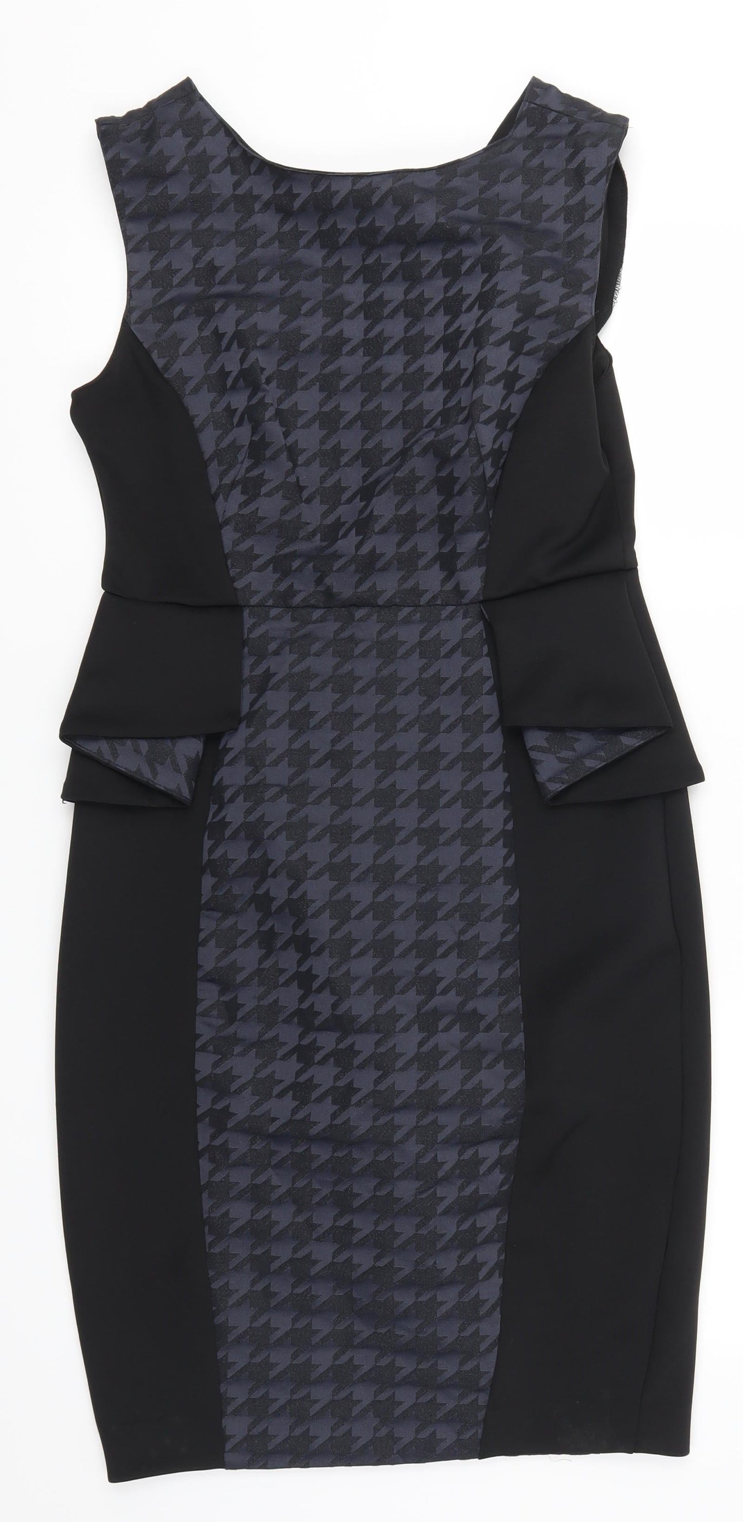 Atmosphere Womens Blue Herringbone  Pencil Dress  Size 12