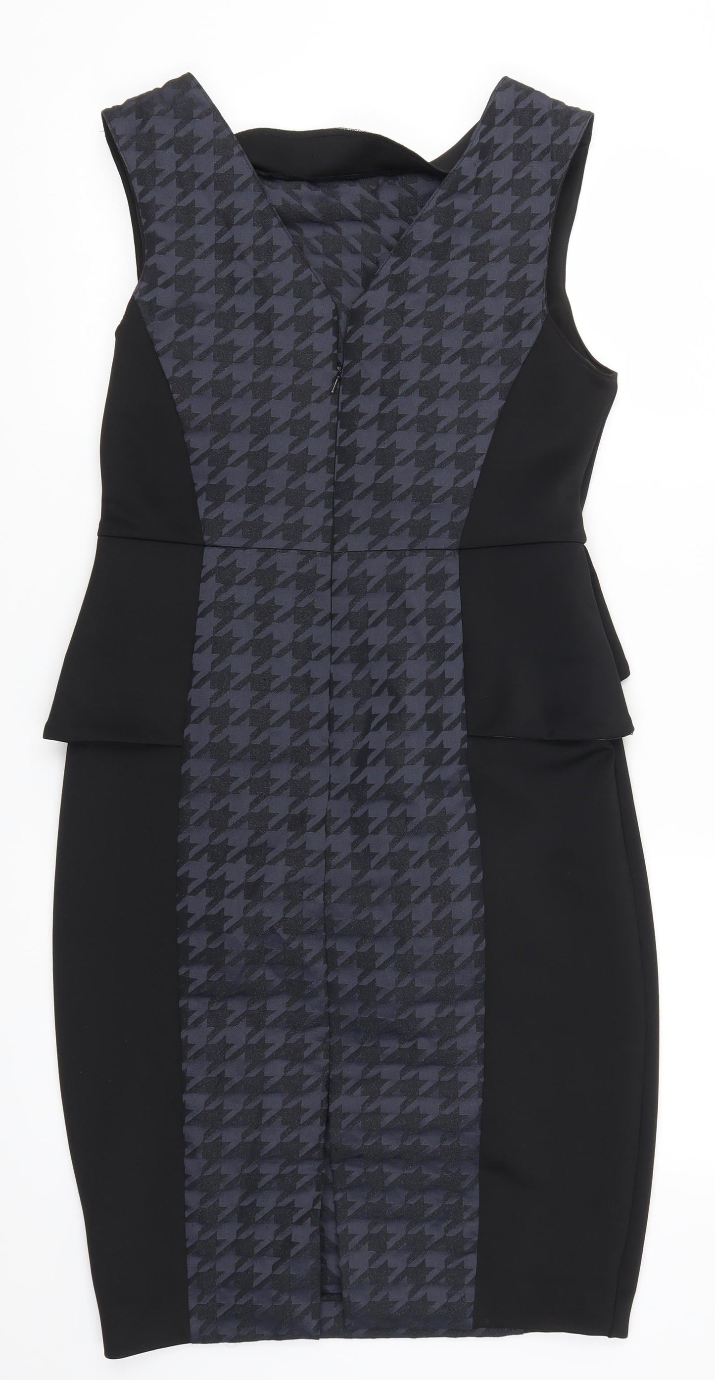 Atmosphere Womens Blue Herringbone  Pencil Dress  Size 12